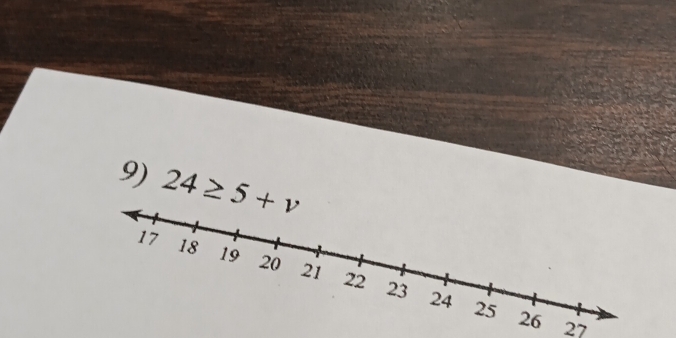 24≥ 5+v
27