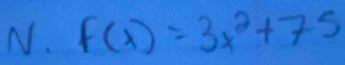 f(x)=3x^2+75