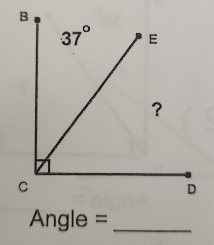 Angle □ = _