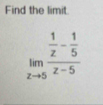 Find the limit.