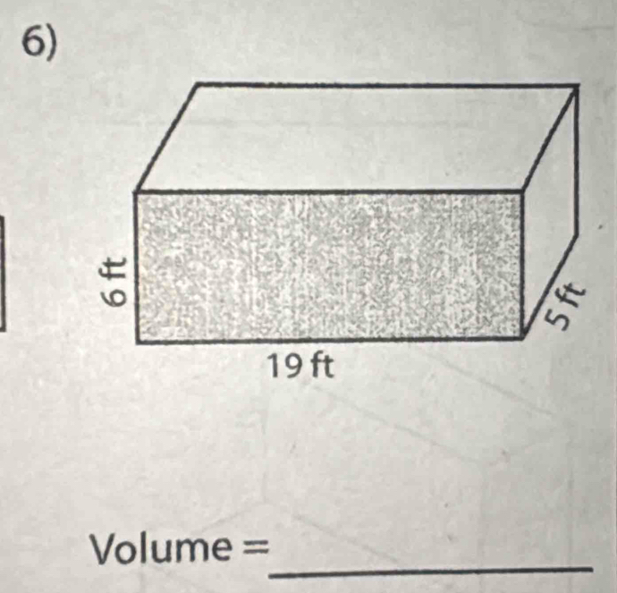 19 ft
_
Volume =