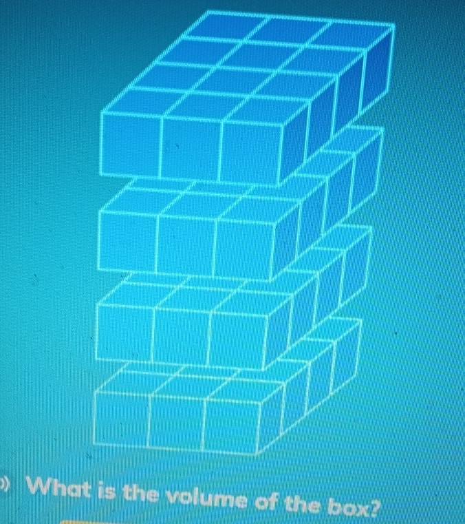 ) What is the volume of the box?