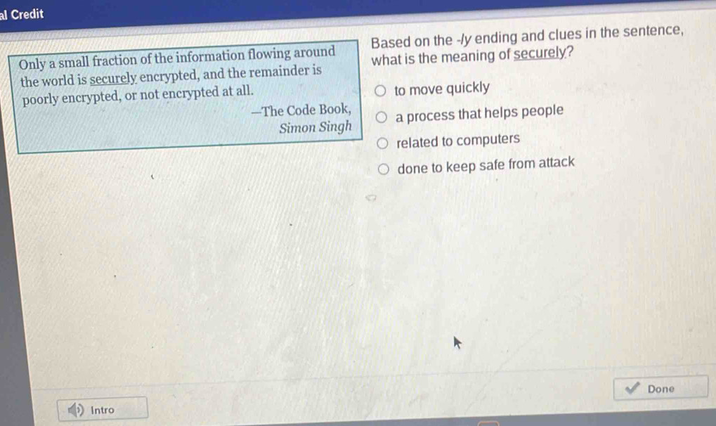 Solved: al Credit Based on the -/y ending and clues in the sentence ...