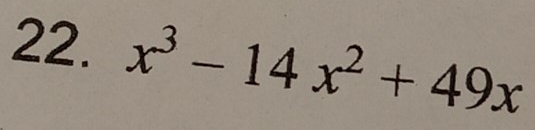 x^3-14x^2+49x