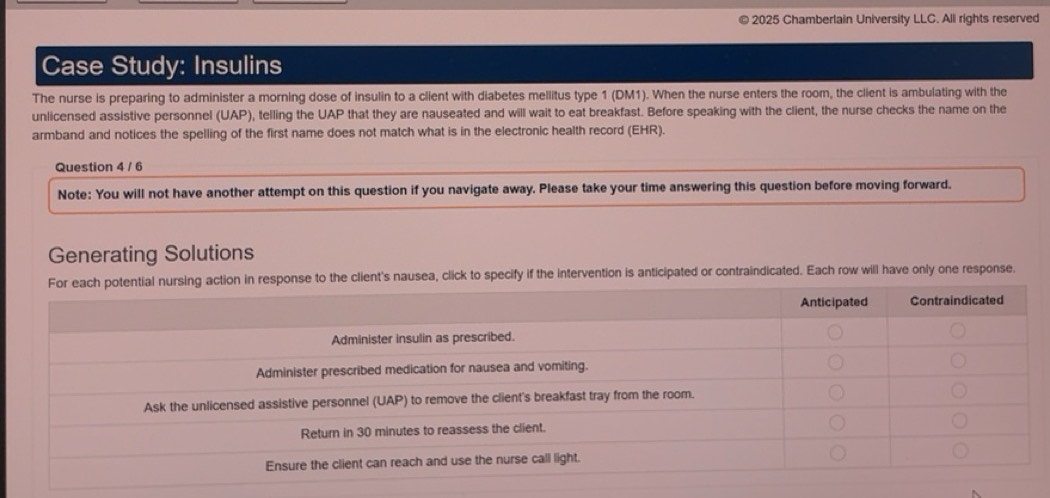 Solved: 2025 Chamberlain University LLC. All rights reserved Case Study ...