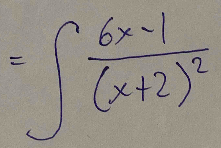 =∈t frac 6x-1(x+2)^2