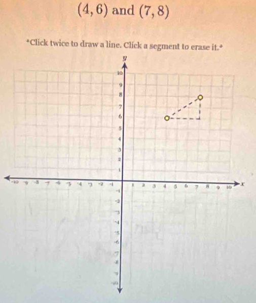 (4,6) and (7,8)