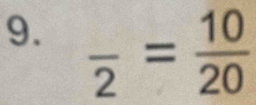 frac 2= 10/20 