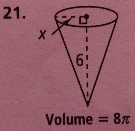 Volume =8π