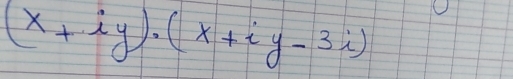 (x+iy)· (x+iy-3i)