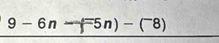 9-6n-f=5n)-(^-8)