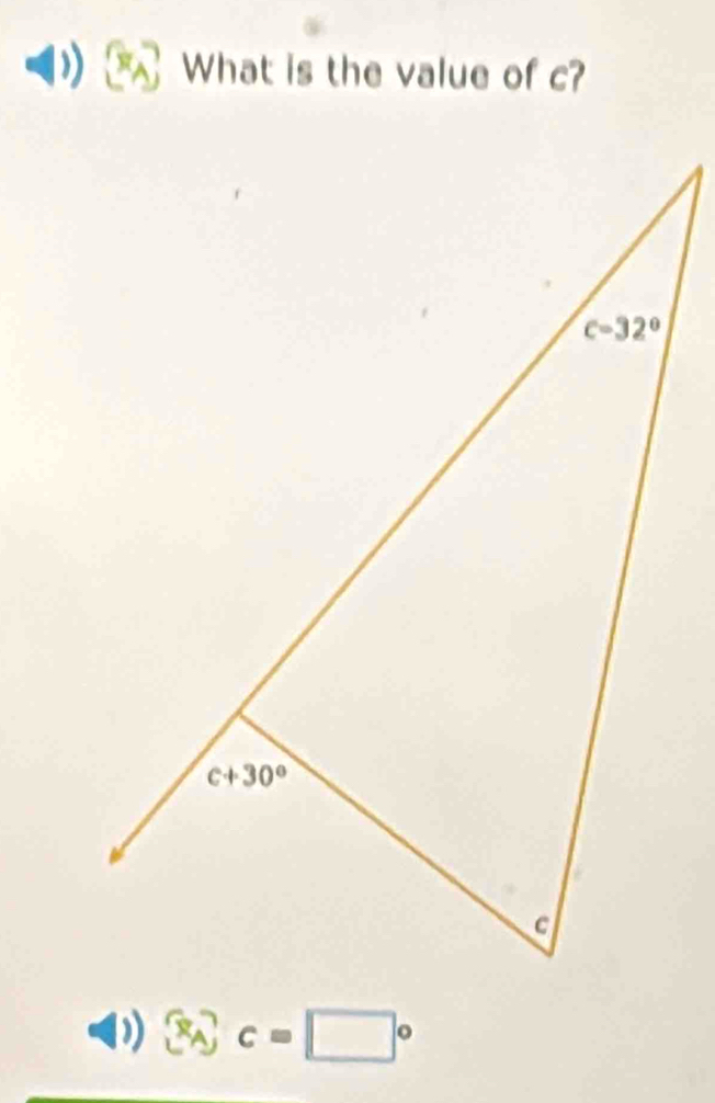 What is the value of c?
. □°C=□°