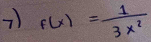 ) f(x)= 1/3x^2 