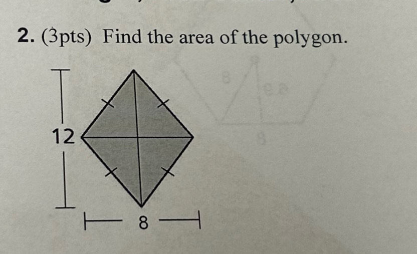 Find the area of the polygon.