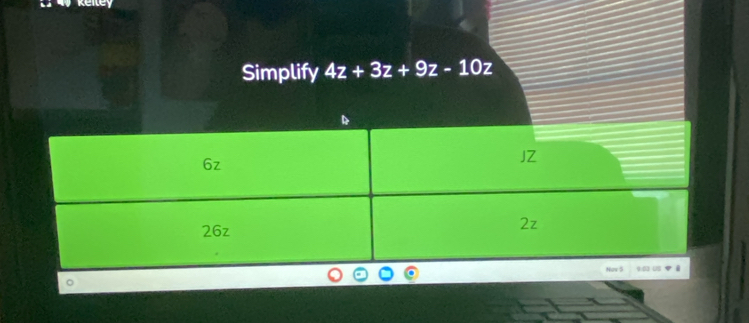 Simplify 4z+3z+9z-10z