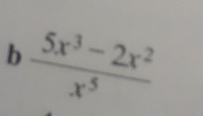  (5x^3-2x^2)/x^5 