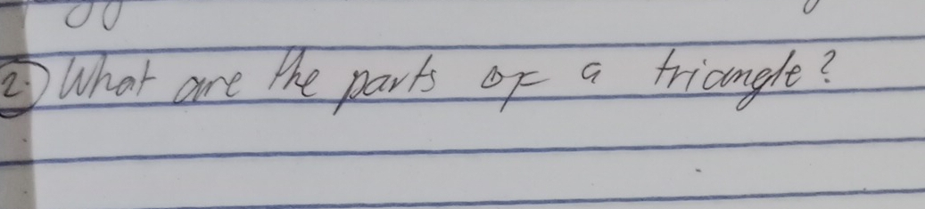 ③What are the parts of a friangle?