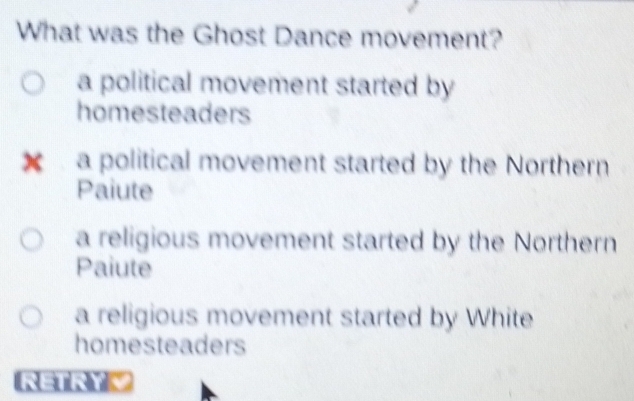 Resuelto:What was the Ghost Dance movement? a political movement ...