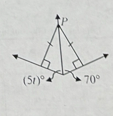 P
(51)^circ  70°