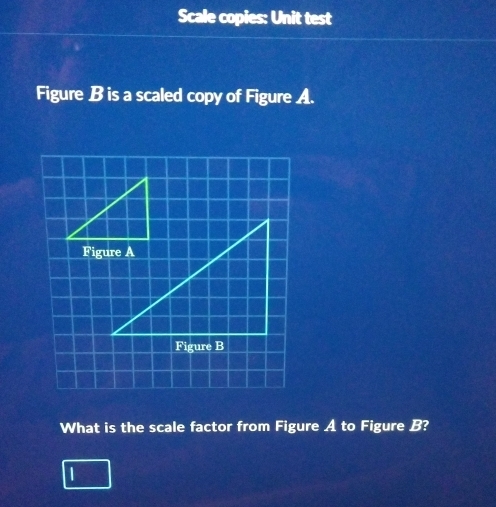 Solved: Scale copies: Unit test Figure B is a scaled copy of Figure A ...