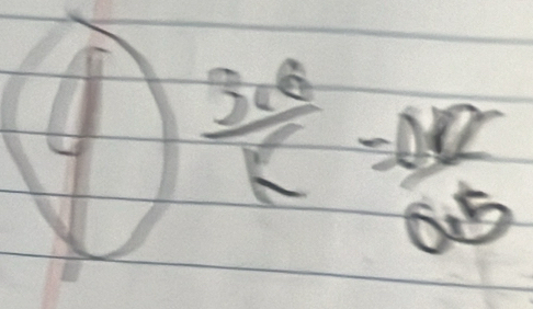 ④ frac 3· 6 4frac 5· 865endarray = OD/OD 