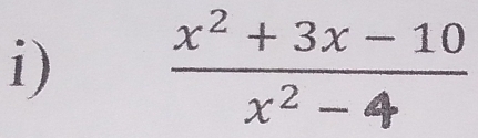  (x^2+3x-10)/x^2-4 