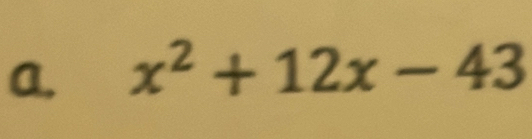 x^2+12x-43