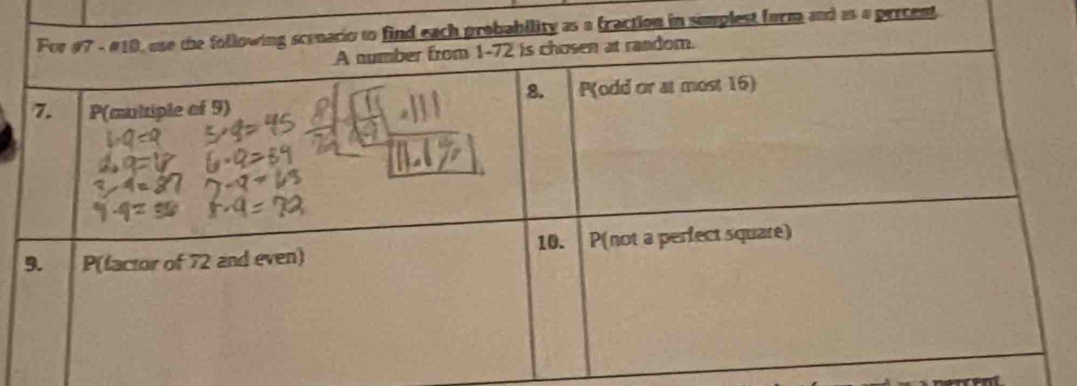 fraction in simplest form and as a percent