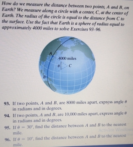 Solved: How do we measure the distance between two points, A and B, on ...