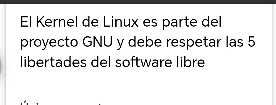 Resuelto:El Kernel de Linux es parte del proyecto GNU y debe respetar ...