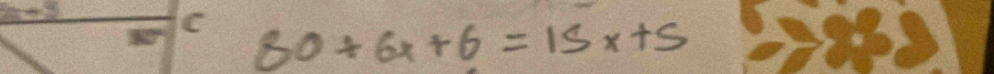 80+6x+6=15x+5
sqrt(10) 
3