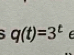 q(t)=3^t f