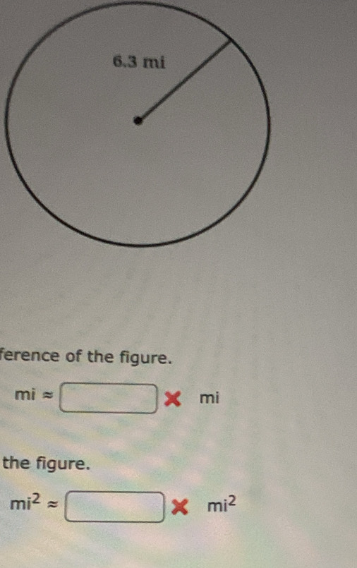 ference of the figure.
miapprox □ * mi
the figure.
mi^2approx □ * mi^2