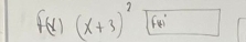 f(x)(x+3)^2 60°