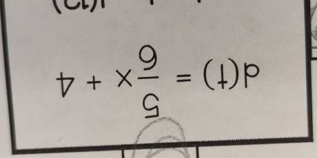 d(t)= 5/6 x+4