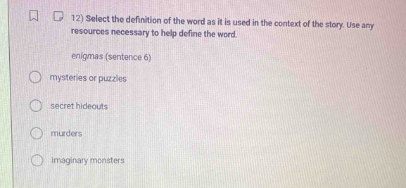 Solved: Select the definition of the word as it is used in the context ...