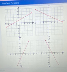 Post Test: Functions