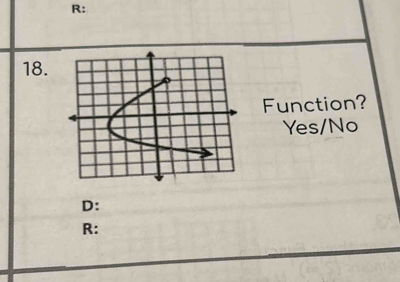 R:
18.
Function?
Yes/No
D:
R: