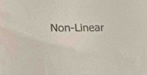 Non-Linear