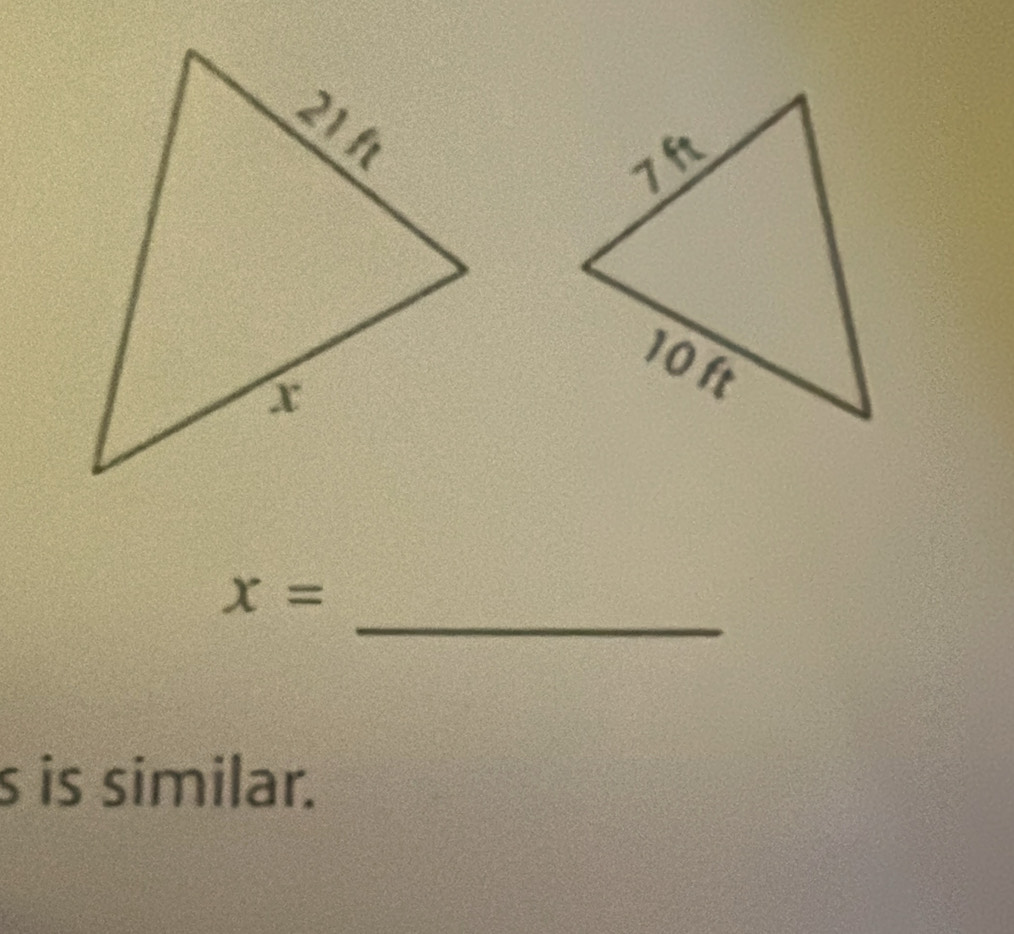 x=
s is similar.