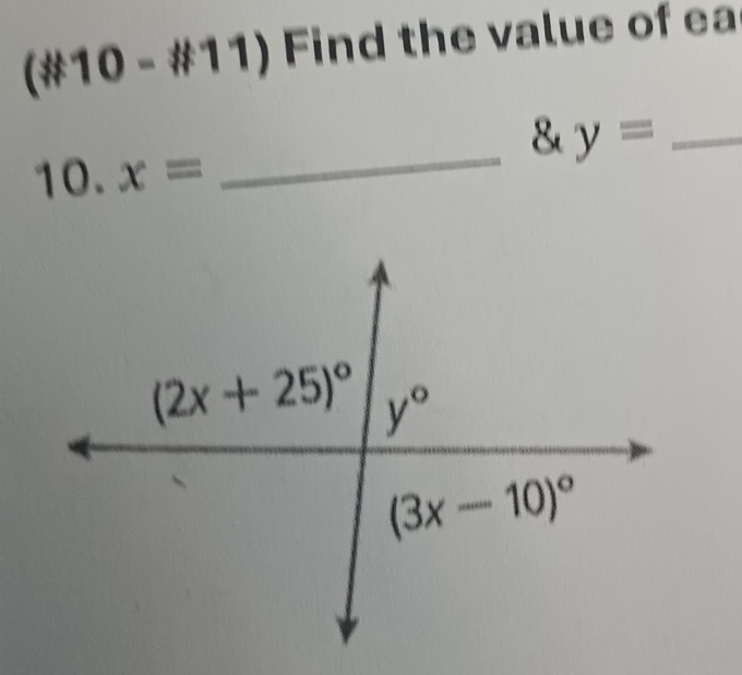 (# 10- /11 ) Find the value of ea
_8^(□) y= _
10. x=