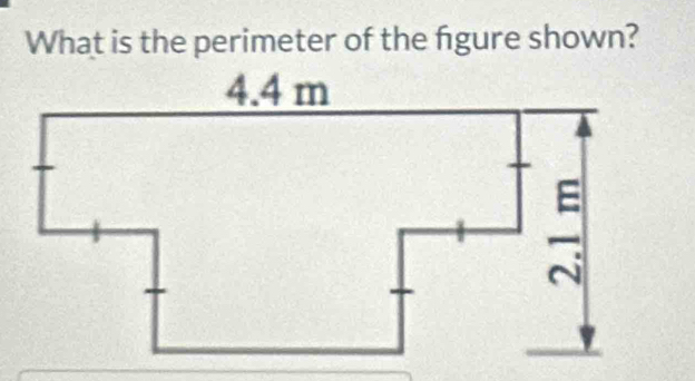 What is the perimeter of the fgure shown?