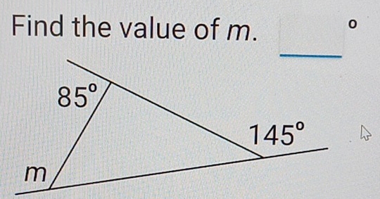 Find the value of m.
0