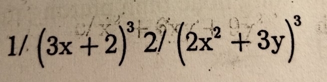 1/ (3x+2)^327(2x^2+3y)^3