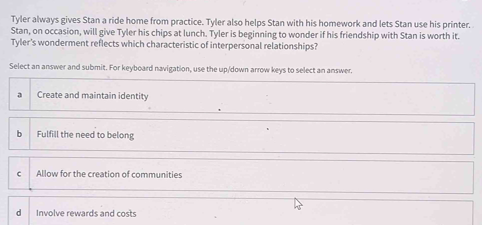 Solved: Tyler always gives Stan a ride home from practice. Tyler also ...