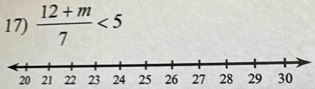  (12+m)/7 <5</tex>
