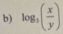 log _3( x/y )