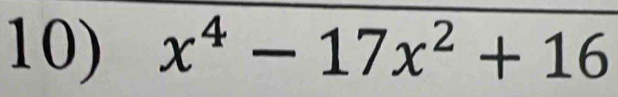 x^4-17x^2+16