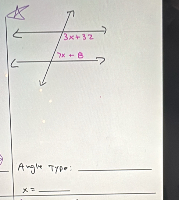 Angle Type:_
x= _