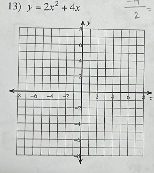 y=2x^2+4x
x